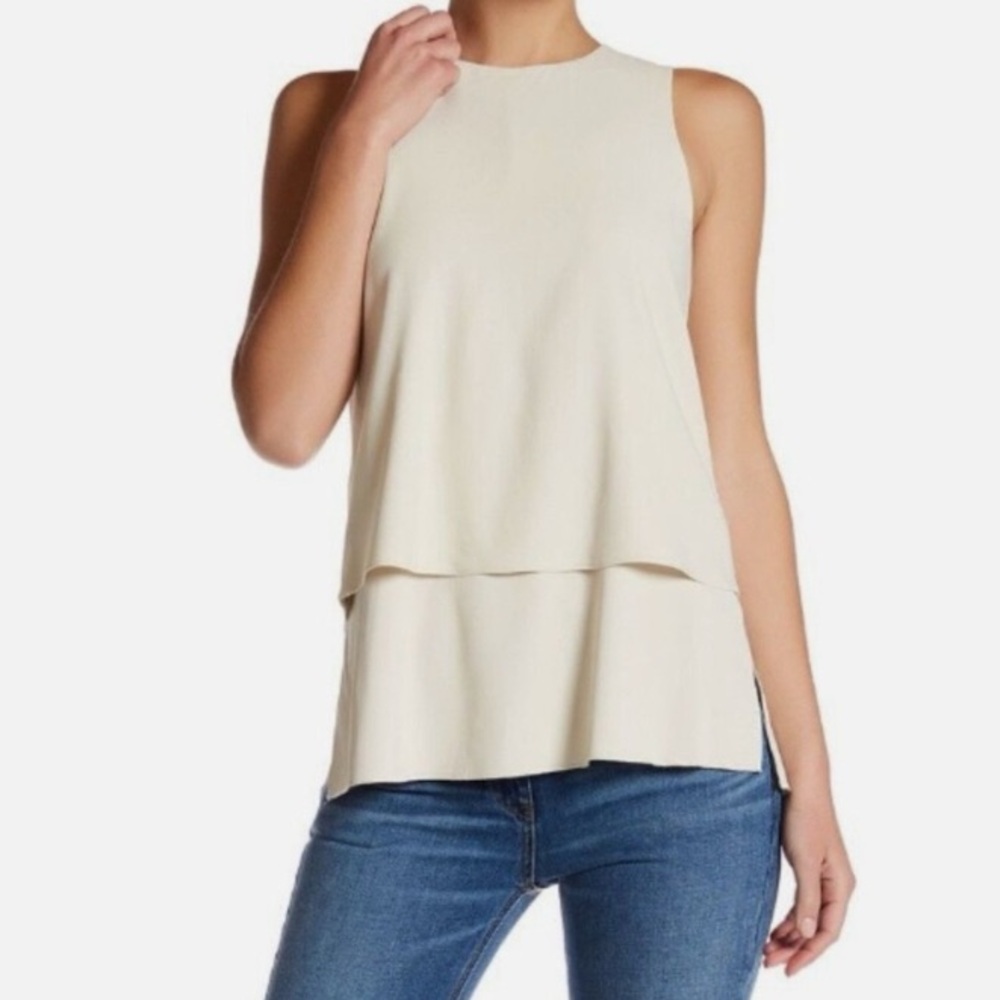 Theory Elegant Cream Sleeveless Top - EXCELLENT CONDITION, Medium